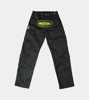 Corteiz Purp Guerillaz Cargos Noir/Jaune