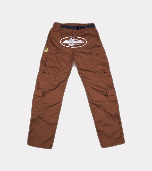 Pantalon Cargo Corteiz Guerillaz* Marron